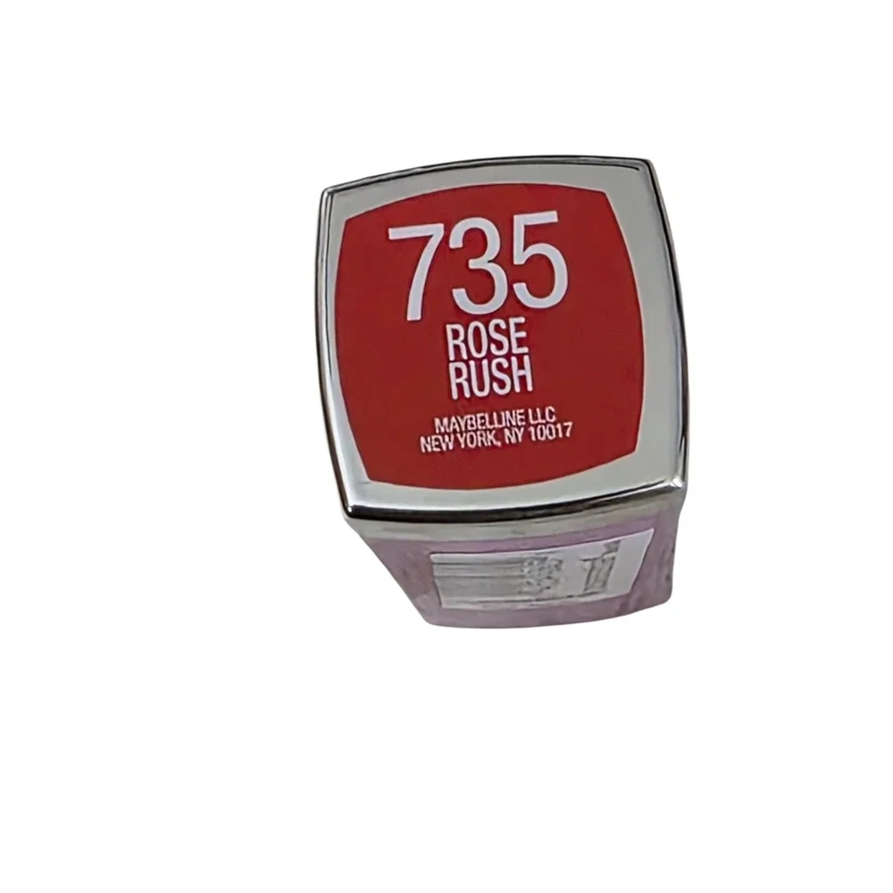 Maybelline Color Sensational Lipstick 735 Rose Rush Red Creamy Finish 0.15oz
